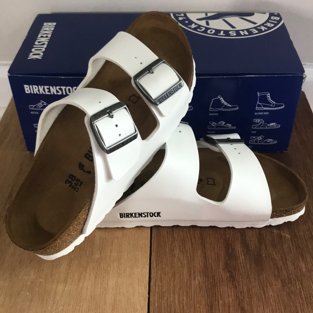 Birkenstock Arizona BS WHITE Sandals size 38